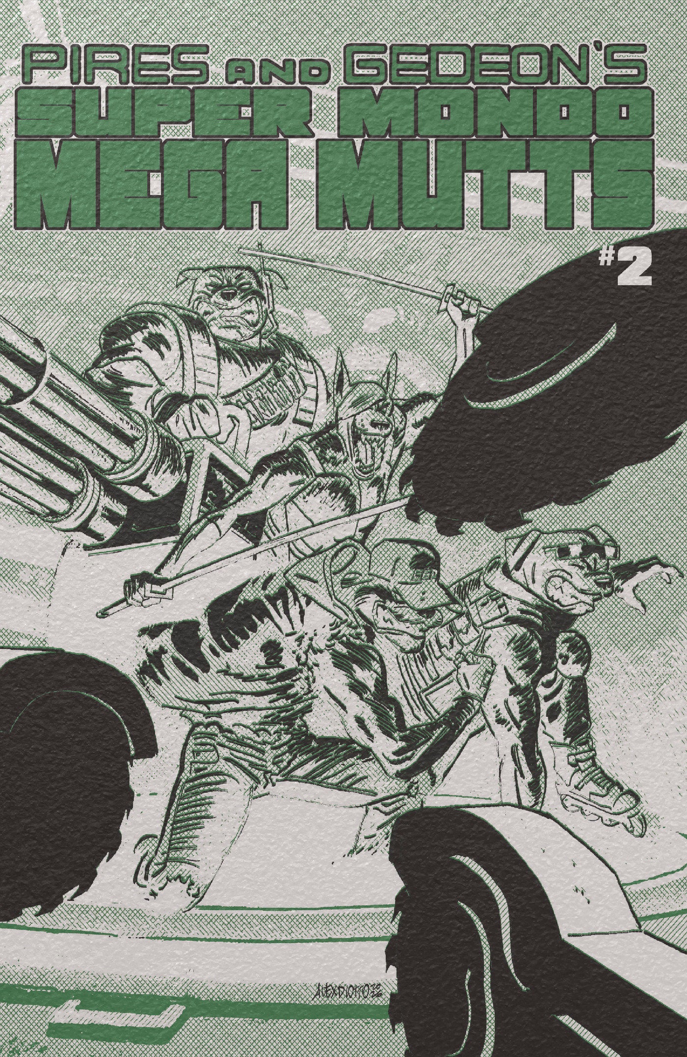 SUPER MONDO MEGA MUTTS #2 CVR E ALEX DIOTTO FOIL VAR