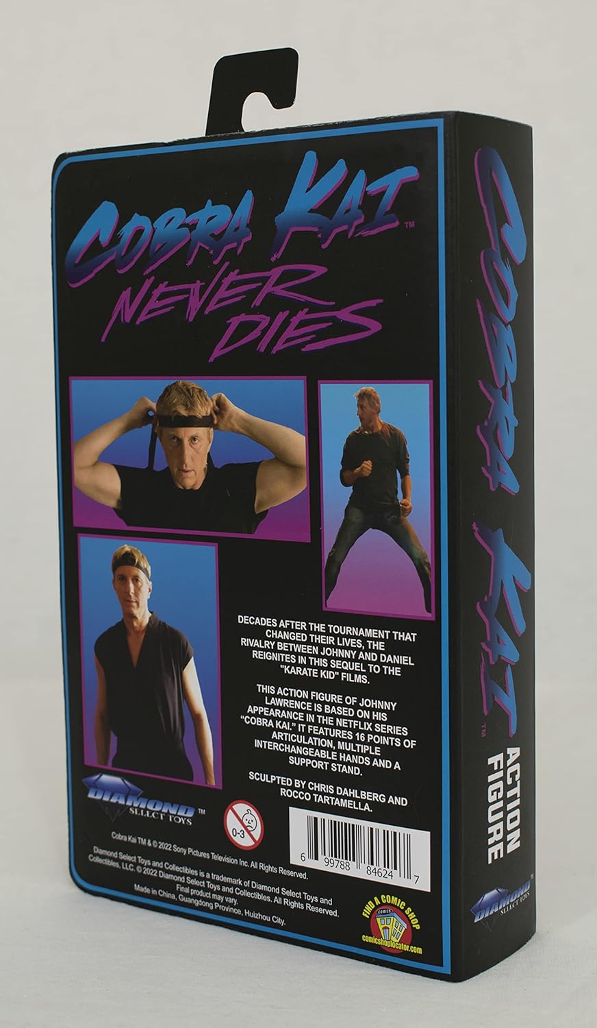 VHS Johnny Lawrence Cobra Kai 7" Action Figure Toy 2022 SDCC Diamond Select!