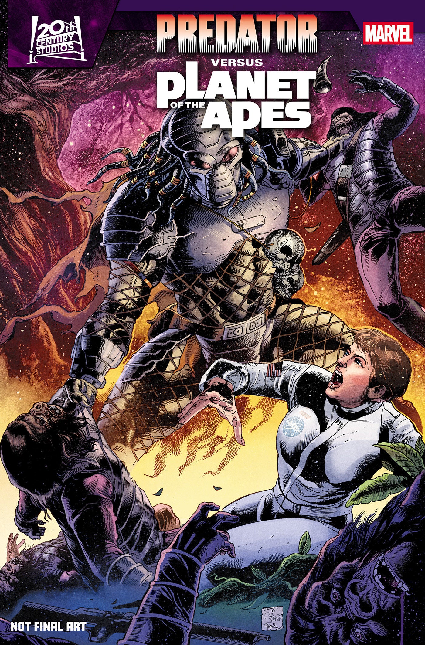 PREDATOR VS. THE PLANET OF THE APES #1 CARLOS MAGNO VARIANT