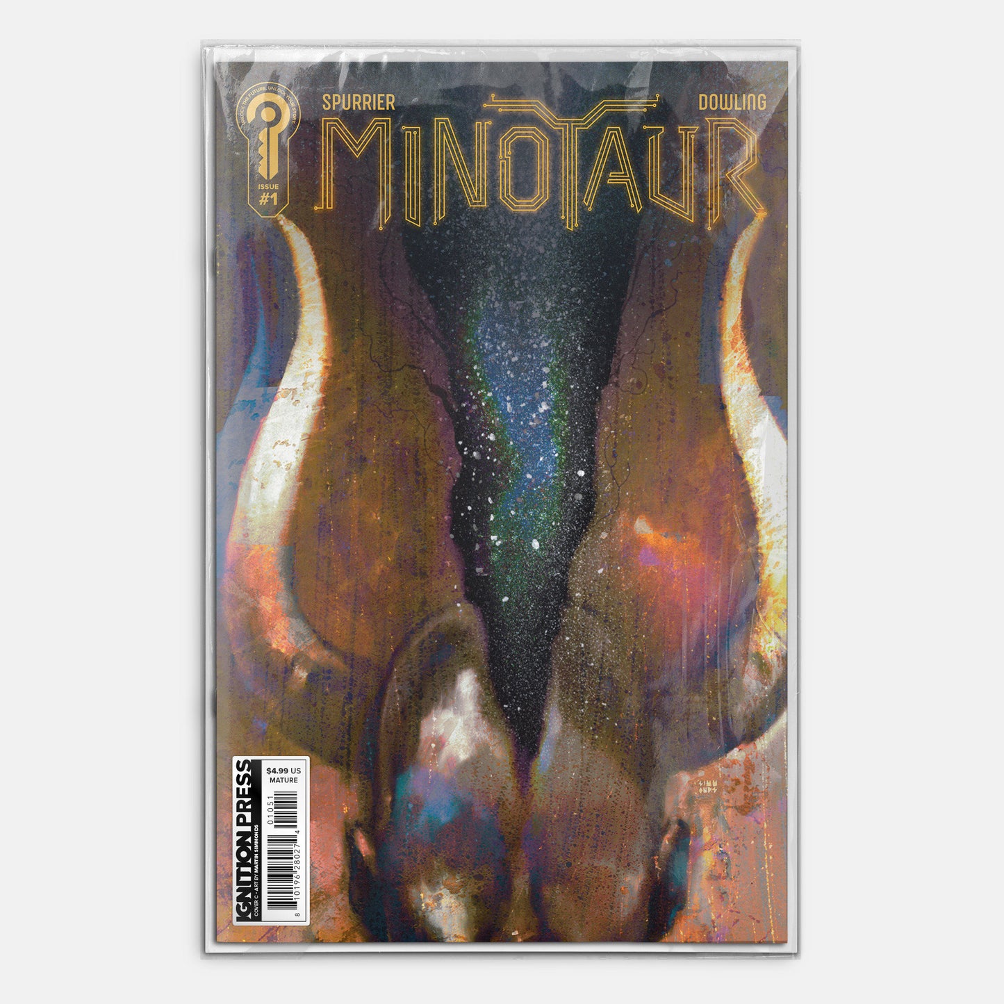 MINOTAUR #1 COVER C SIMMONDS SIGNED 1:20