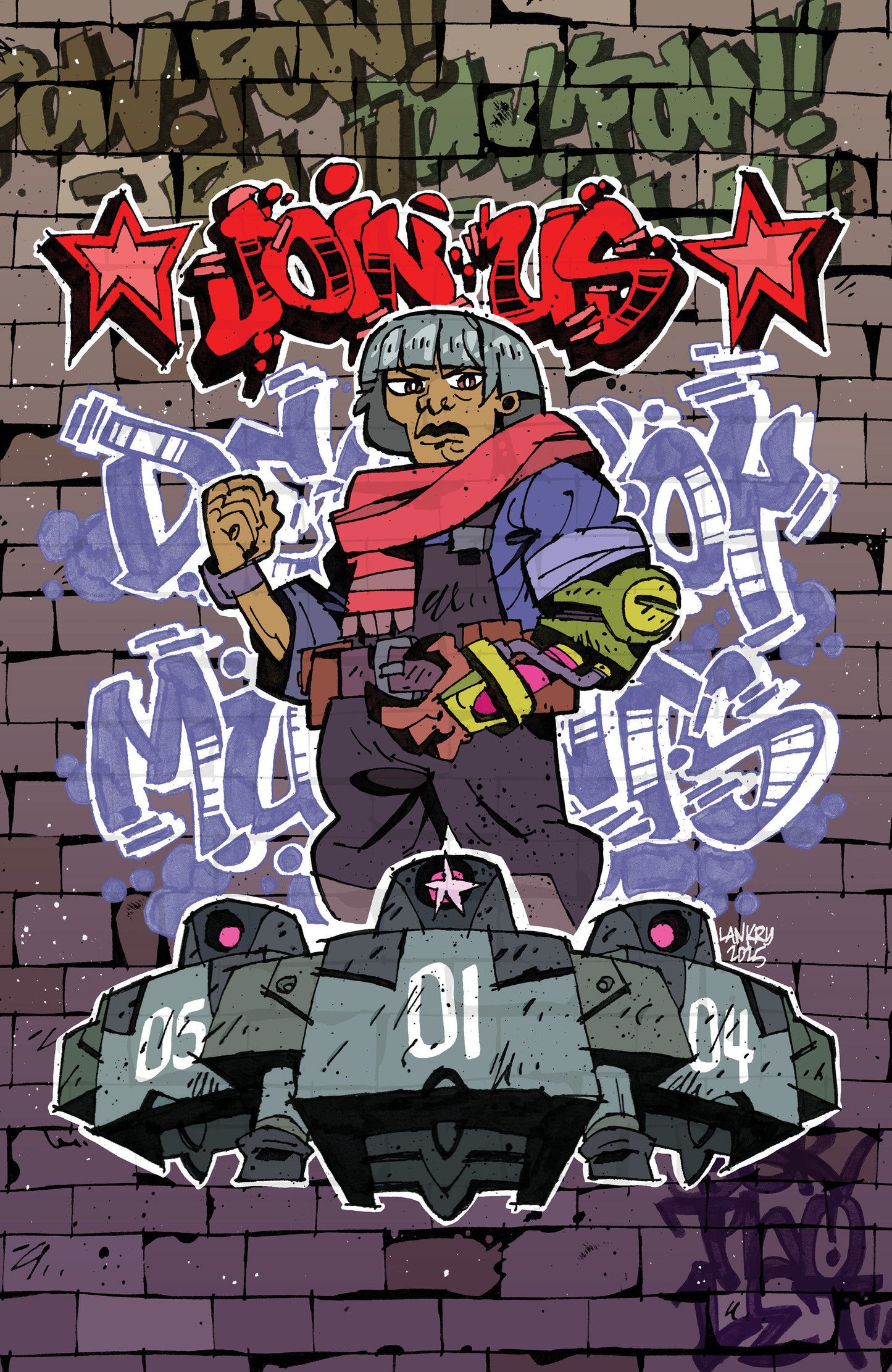 TALES OF THE TEENAGE MUTANT NINJA TURTLES #3 VARIANT RI (25) (LANKRY MURAL FULL ART)