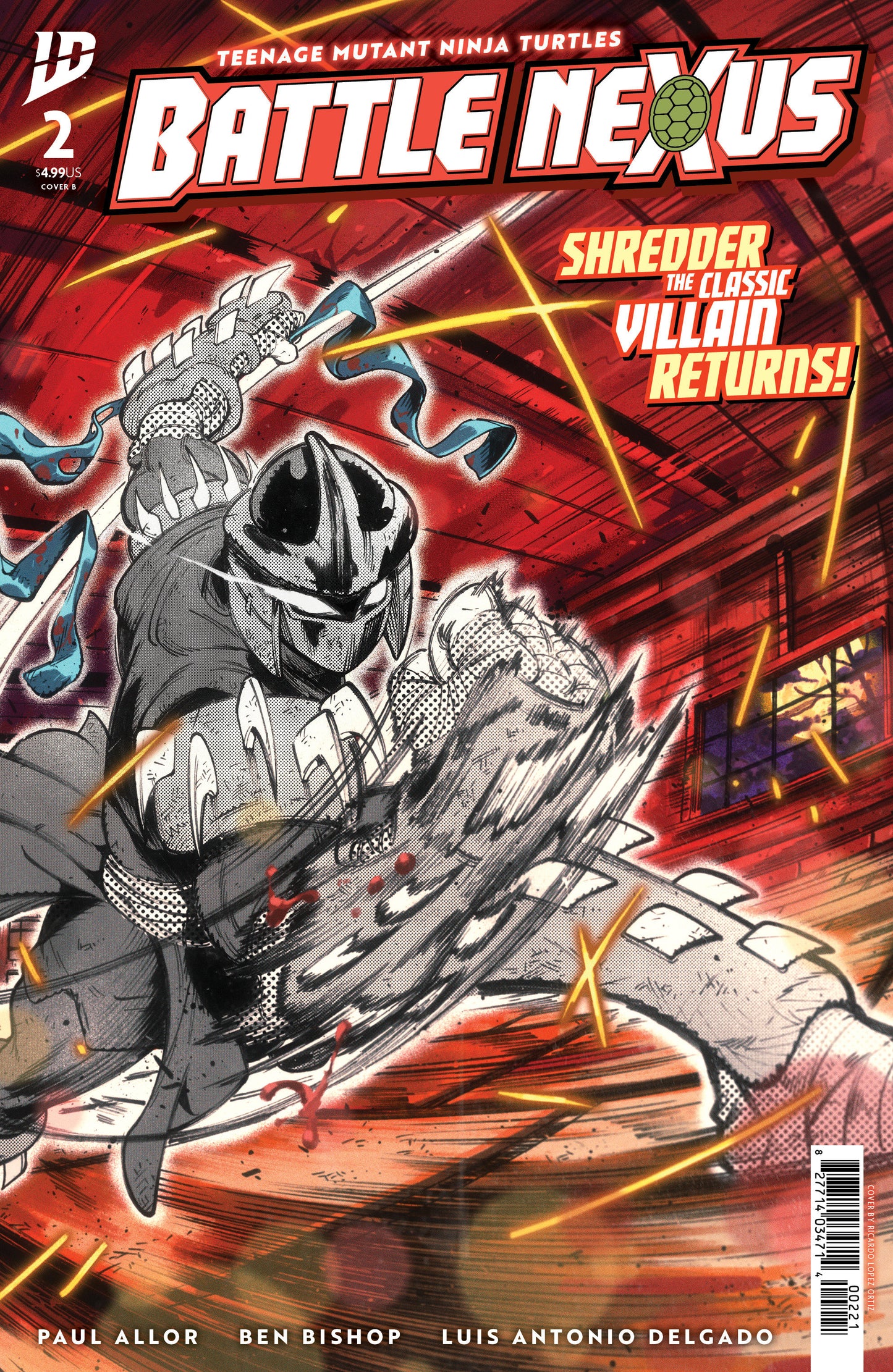 TEENAGE MUTANT NINJA TURTLES: BATTLE NEXUS #2 VARIANT B (ORTIZ)