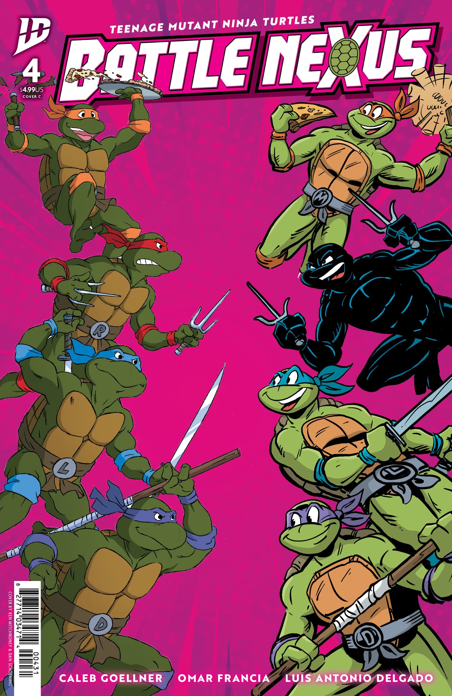 TEENAGE MUTANT NINJA TURTLES: BATTLE NEXUS #4 VARIANT C (MITCHRONEY & SCHOENING)