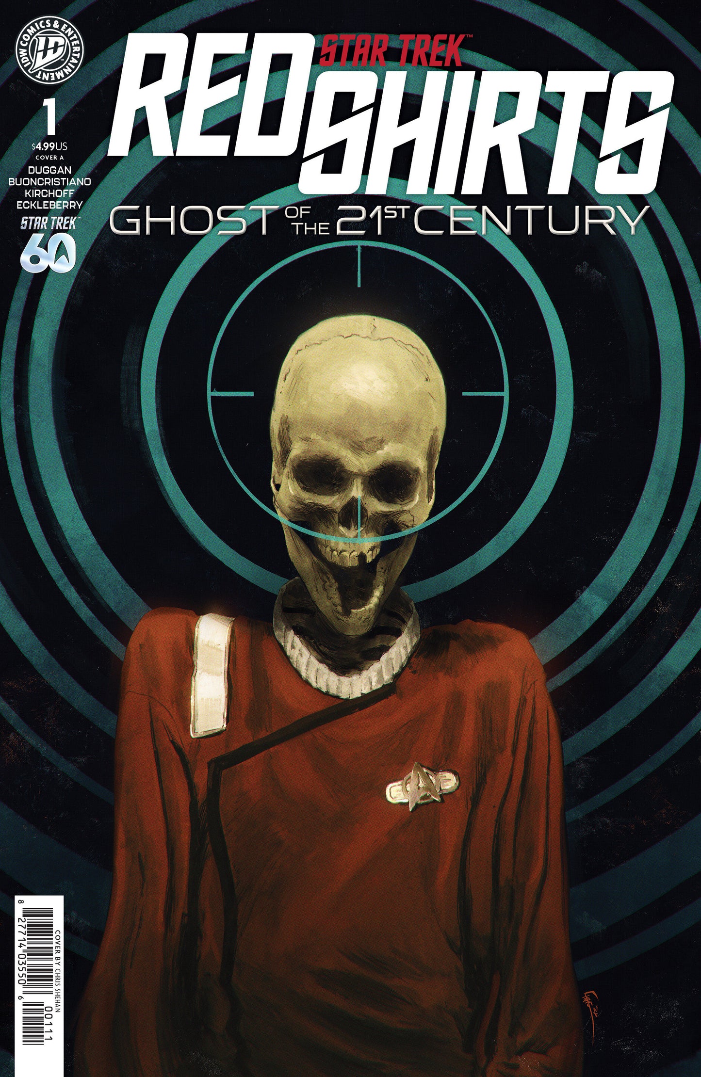 STAR TREK: RED SHIRTS--GHOST OF THE 21ST CENTURY #1 COVER A (SHEHAN)