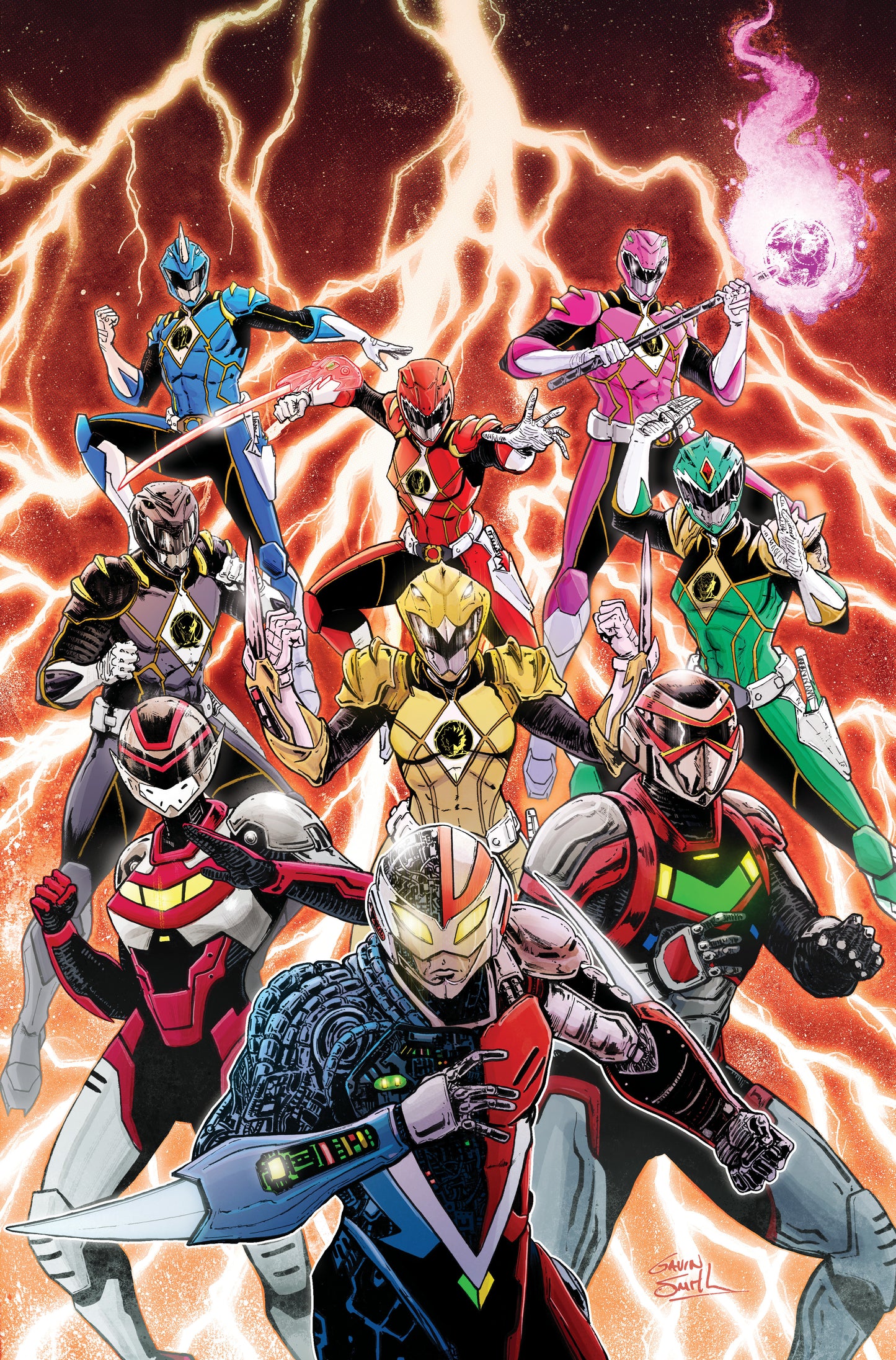 POWER RANGERS PRIME #12 E 1:15 INCV (FULL ART, SMITH)
