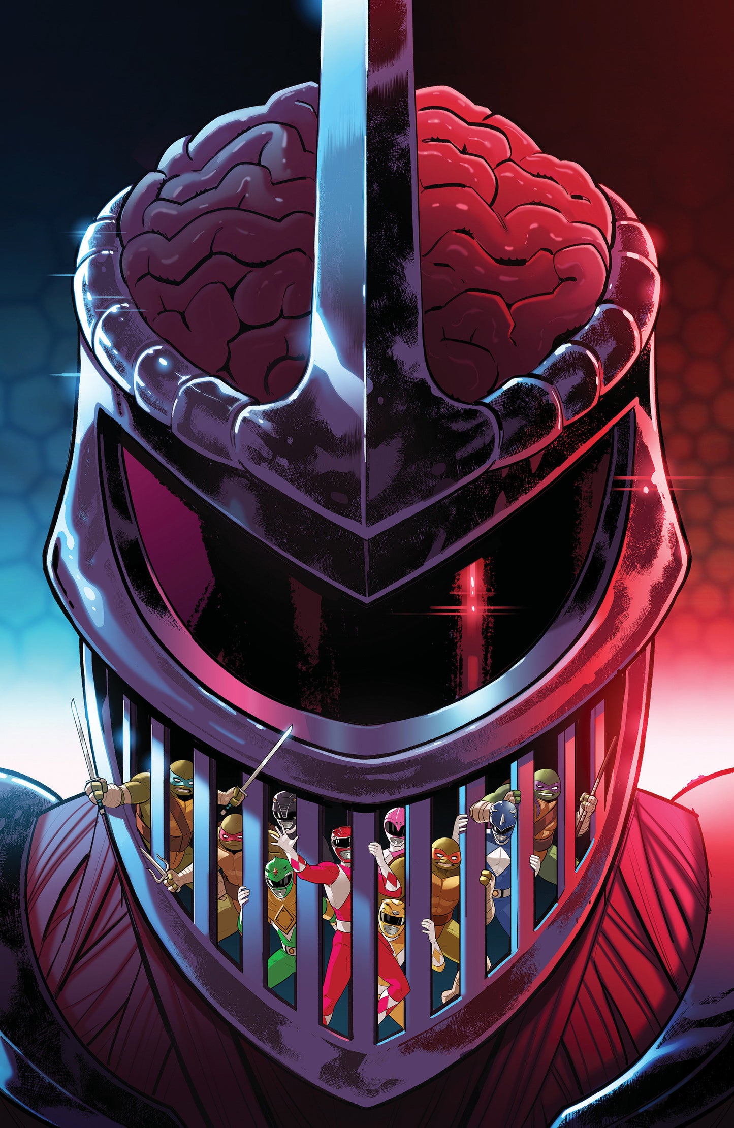 MIGHTY MORPHIN POWER RANGERS/TEENAGE MUTANT NINJA TURTLES III #3 I 1:200 INCV (FULL ART, BYRNE)