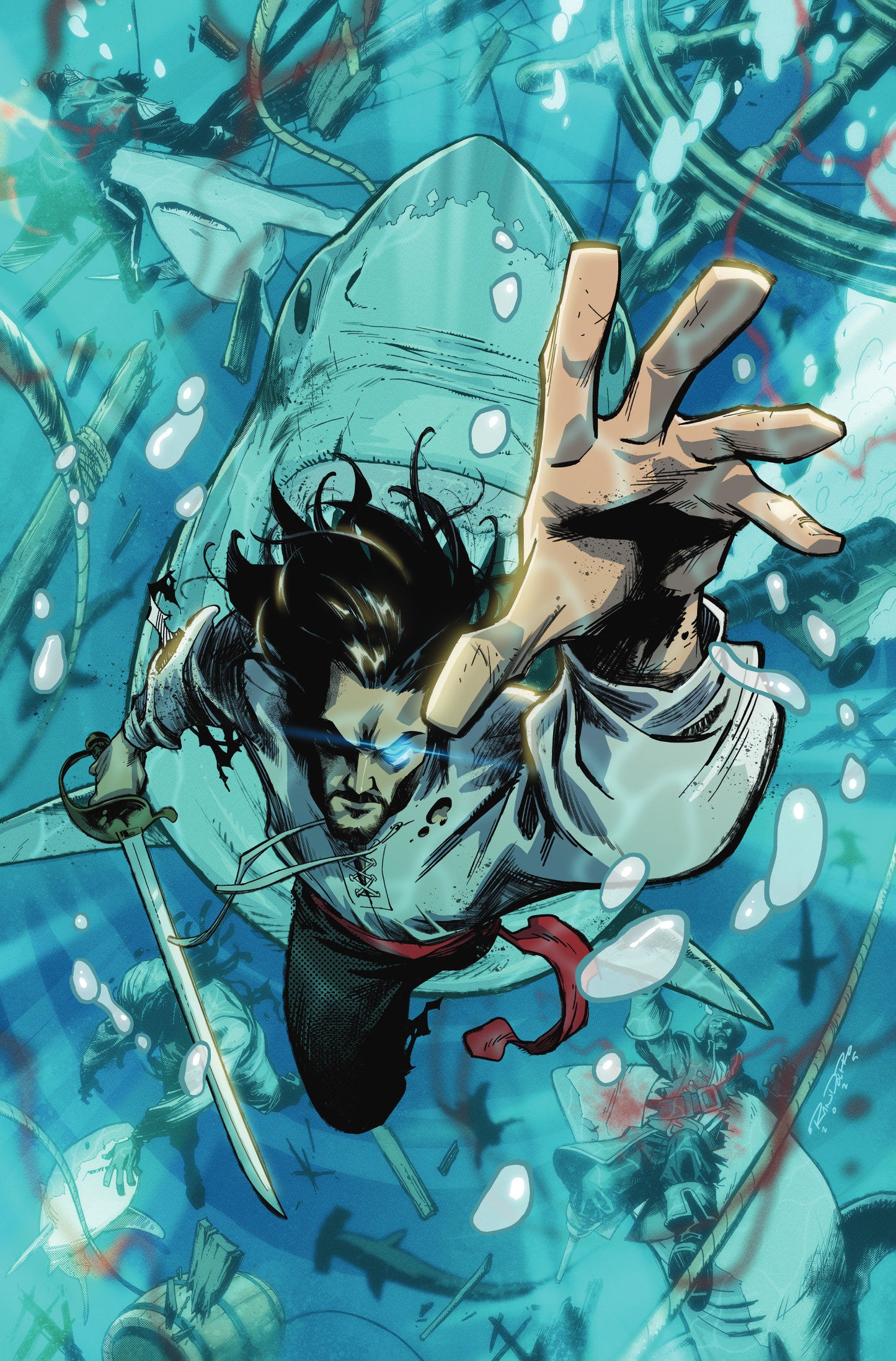 BRZRKR: THE BLEEDING TIDE #1 J 1:50 INCV VARIANT (FULL ART, FOIL, RANDOLPH)