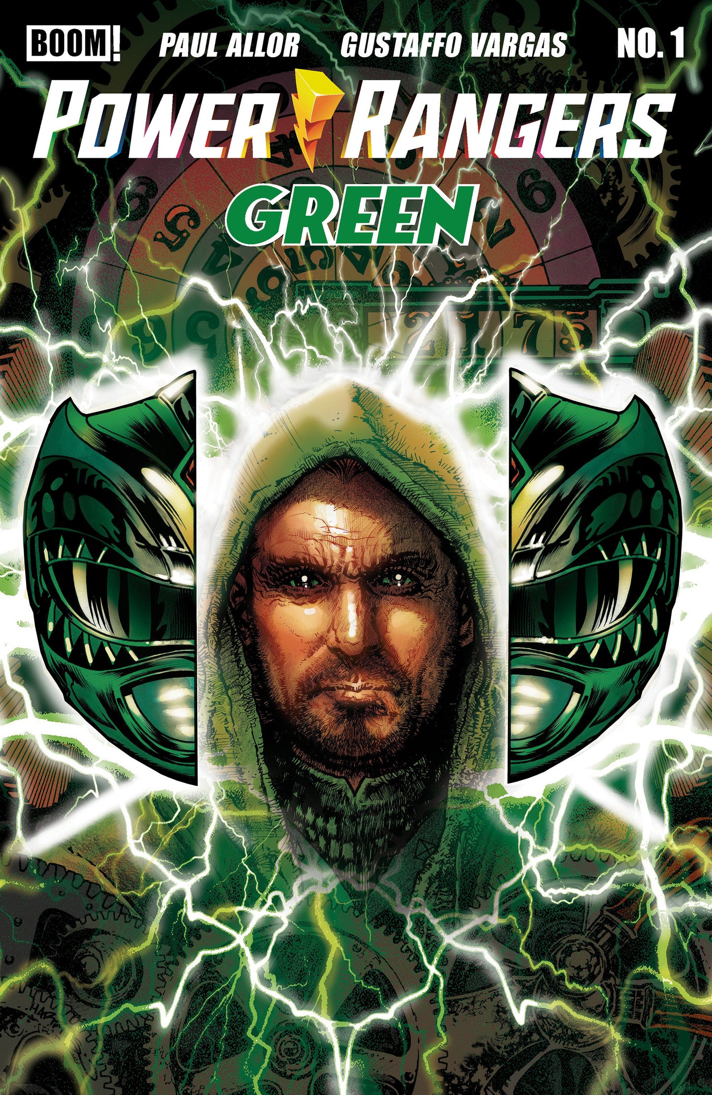 POWER RANGERS GREEN #1 A MAIN (DRESSED, HARRIS)
