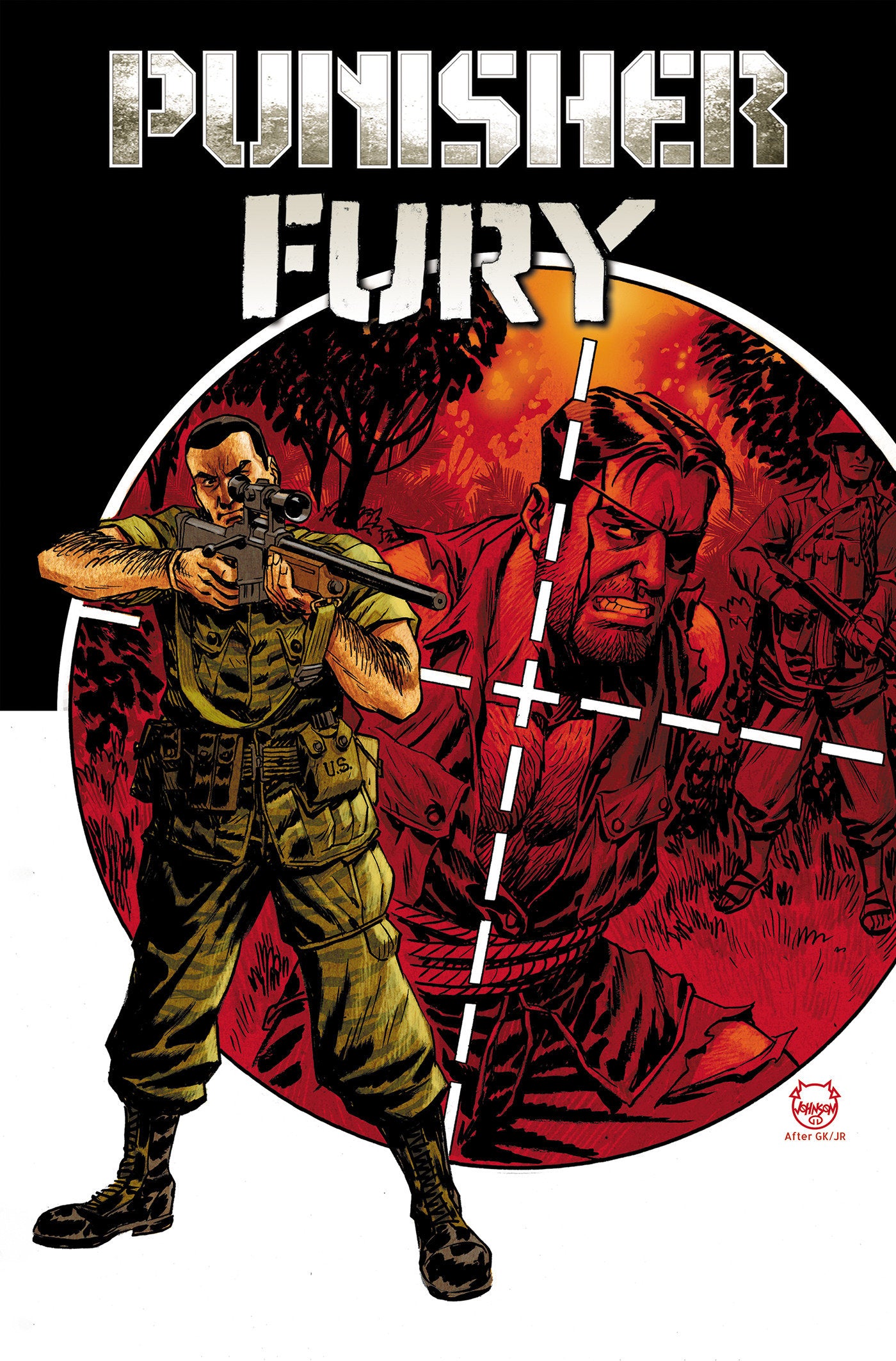 PUNISHER & FURY MAX BY GARTH ENNIS OMNIBUS DAVE JOHNSON COVER