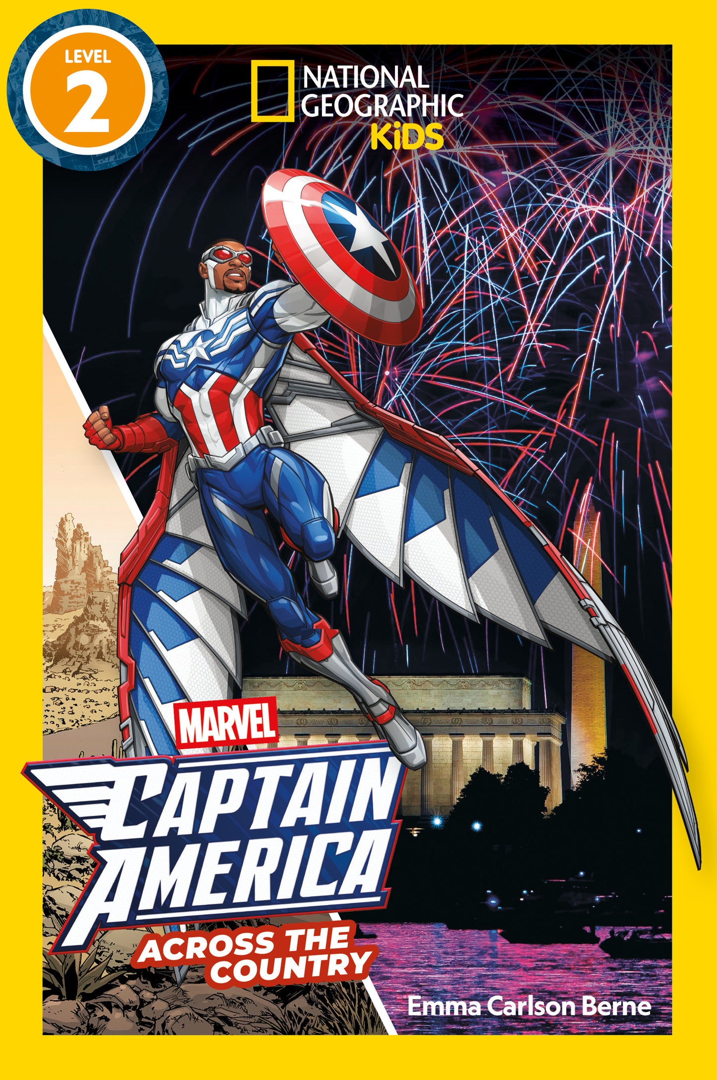 MARVEL'S CAPTAIN AMERICA ACROSS THE COUNTRY (NATIONAL GEOGRAPHIC KIDS READERS, LEVEL 2)