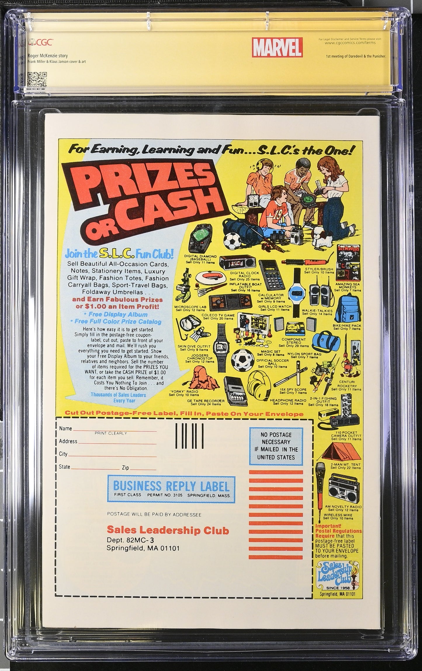 Daredevil #183 CGC 7.5 SS Signed Frank Miller, Cox, Bernthal & D'Onofrio