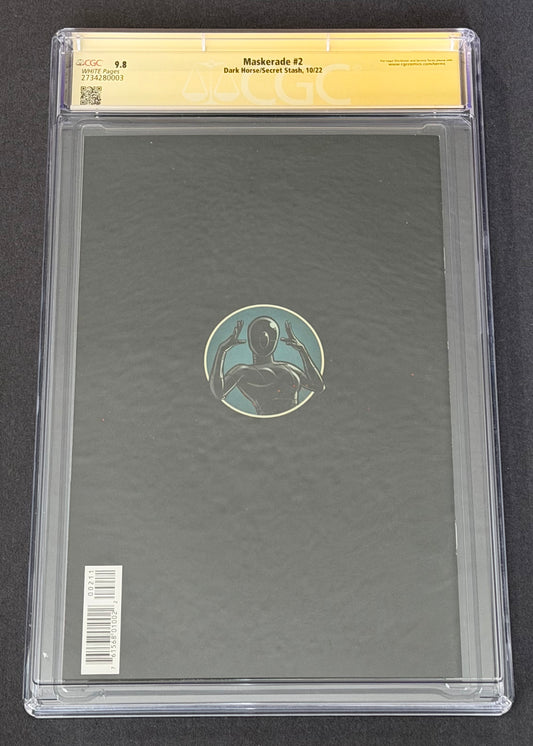 Maskerade #2 CGC SS 9.8 Signed Kevin Smith Andrew Thomas Dark Horse 2022