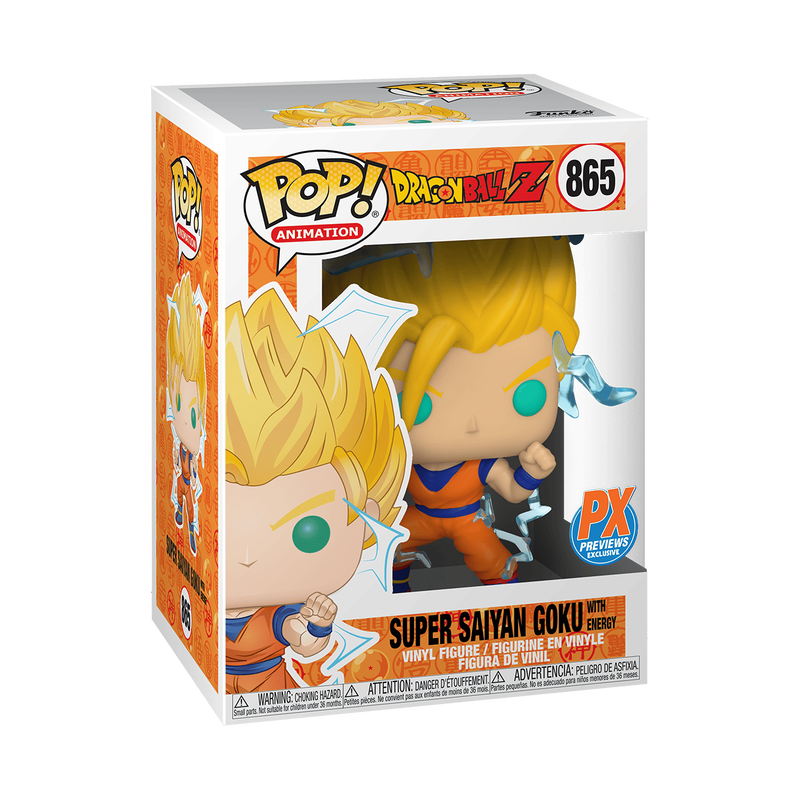 Funko Pop! Dragon Ball Z - Super Saiyan Goku with energy #865