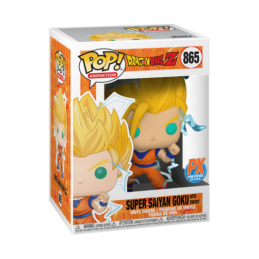 Funko Pop! Dragon Ball Z - Super Saiyan Goku with energy #865