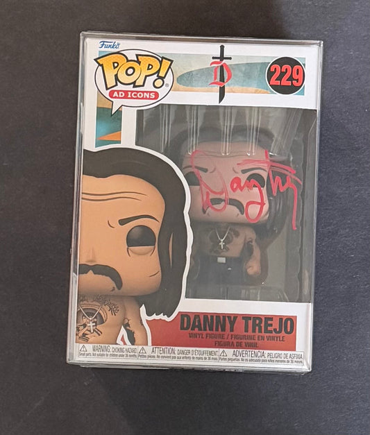 Funko Pop Danny Trejo #229 Signed Autographed JSA COA Ad Icons w/ Protector