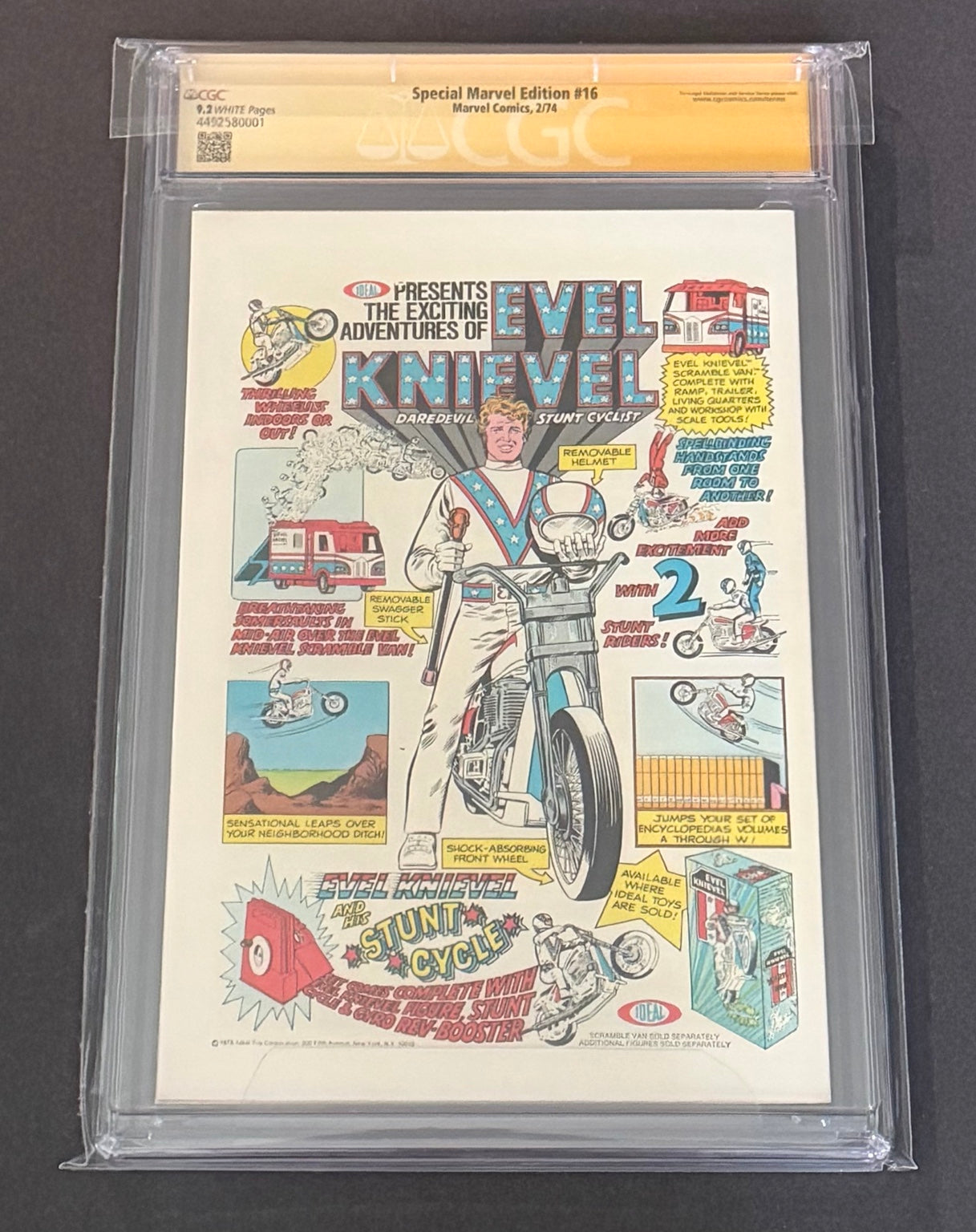 Special Marvel Edition #16 CGC 9.2 SS Signed Simu Liu Shang-Chi Marvel 1974