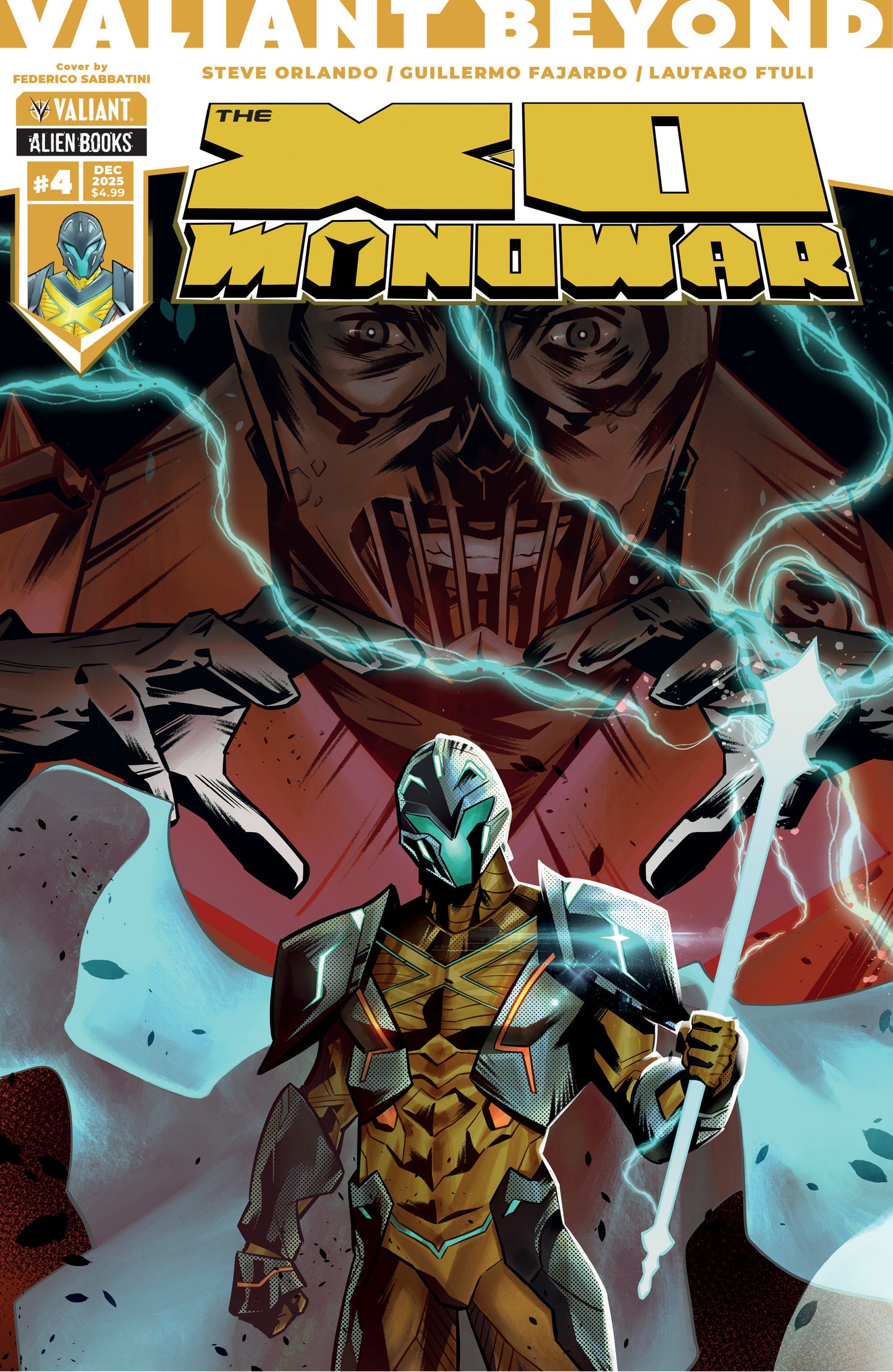 VALIANT BEYOND: THE X-O MANOWAR #4 COVER A (SABBATINI)
