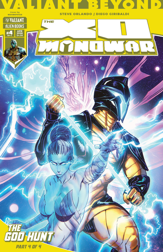 VALIANT BEYOND: THE X-O MANOWAR #8--THE GOD HUNT #4 COVER A (NOOBOVICH)