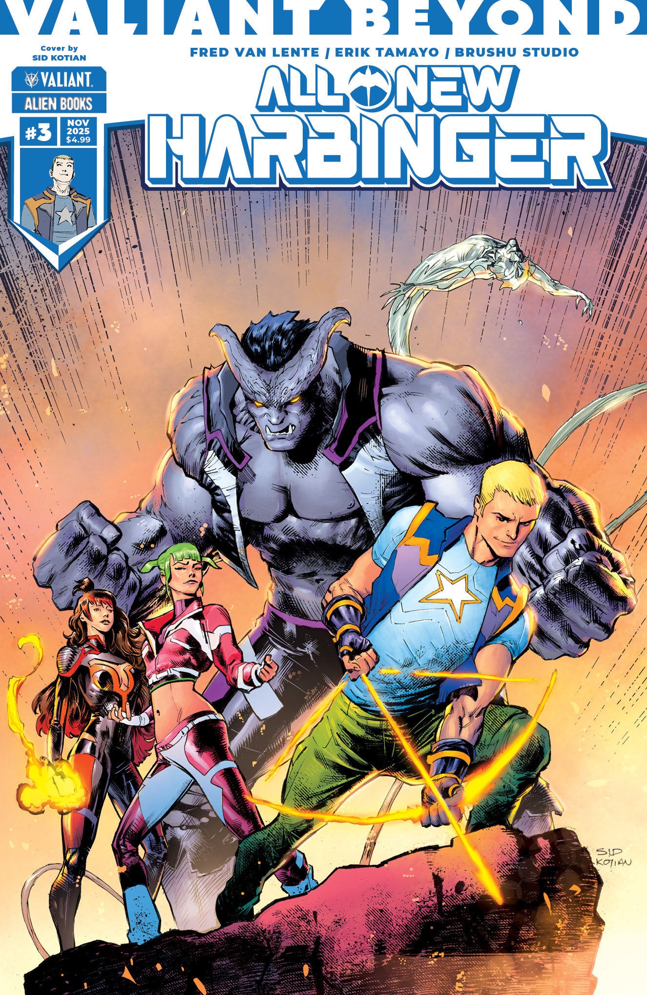 VALIANT BEYOND: ALL-NEW HARBINGER #3 VARIANT B (KOTIAN)