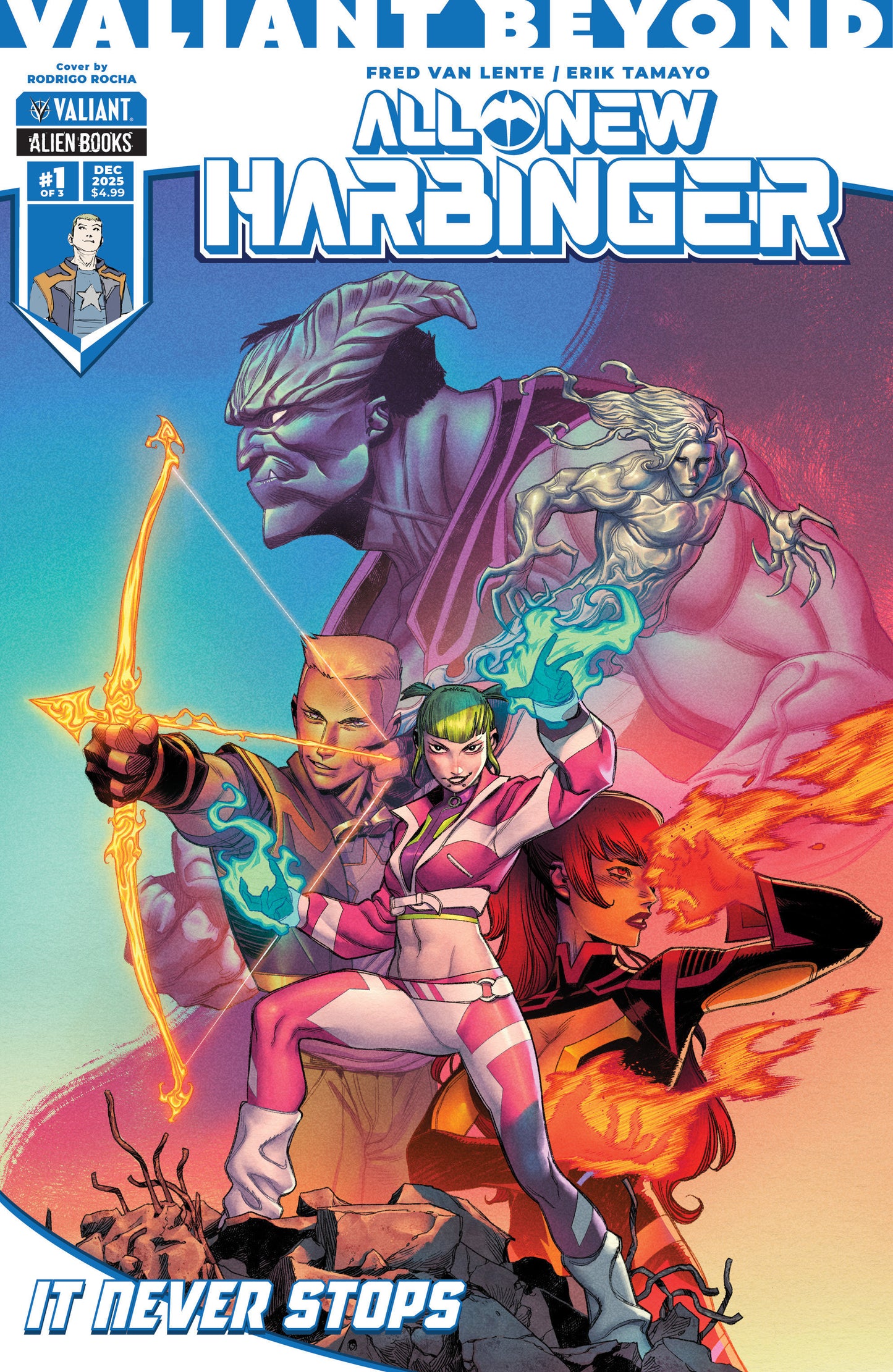 VALIANT BEYOND: ALL-NEW HARBINGER #4--IT NEVER STOPS #1 COVER A (ROCHA)