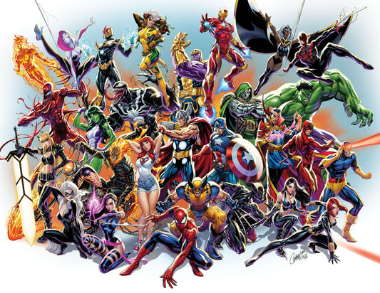 MARVEL UNIVERSE BY J. SCOTT CAMPBELL POSTER