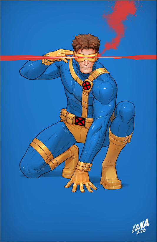 X-MEN #33 DAVID NAKAYAMA COLOR BLOCK BLUE VIRGIN VARIANT