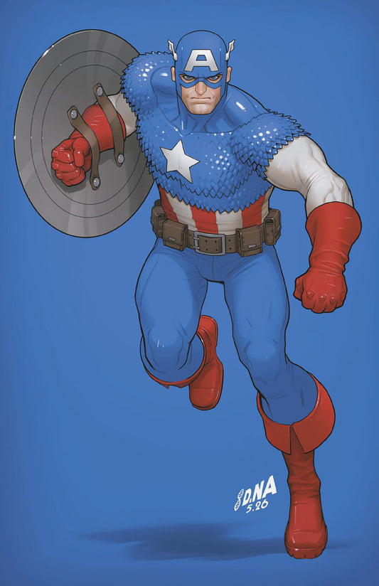 CAPTAIN AMERICA #13 DAVID NAKAYAMA COLOR BLOCK BLUE VIRGIN VARIANT [ARM]