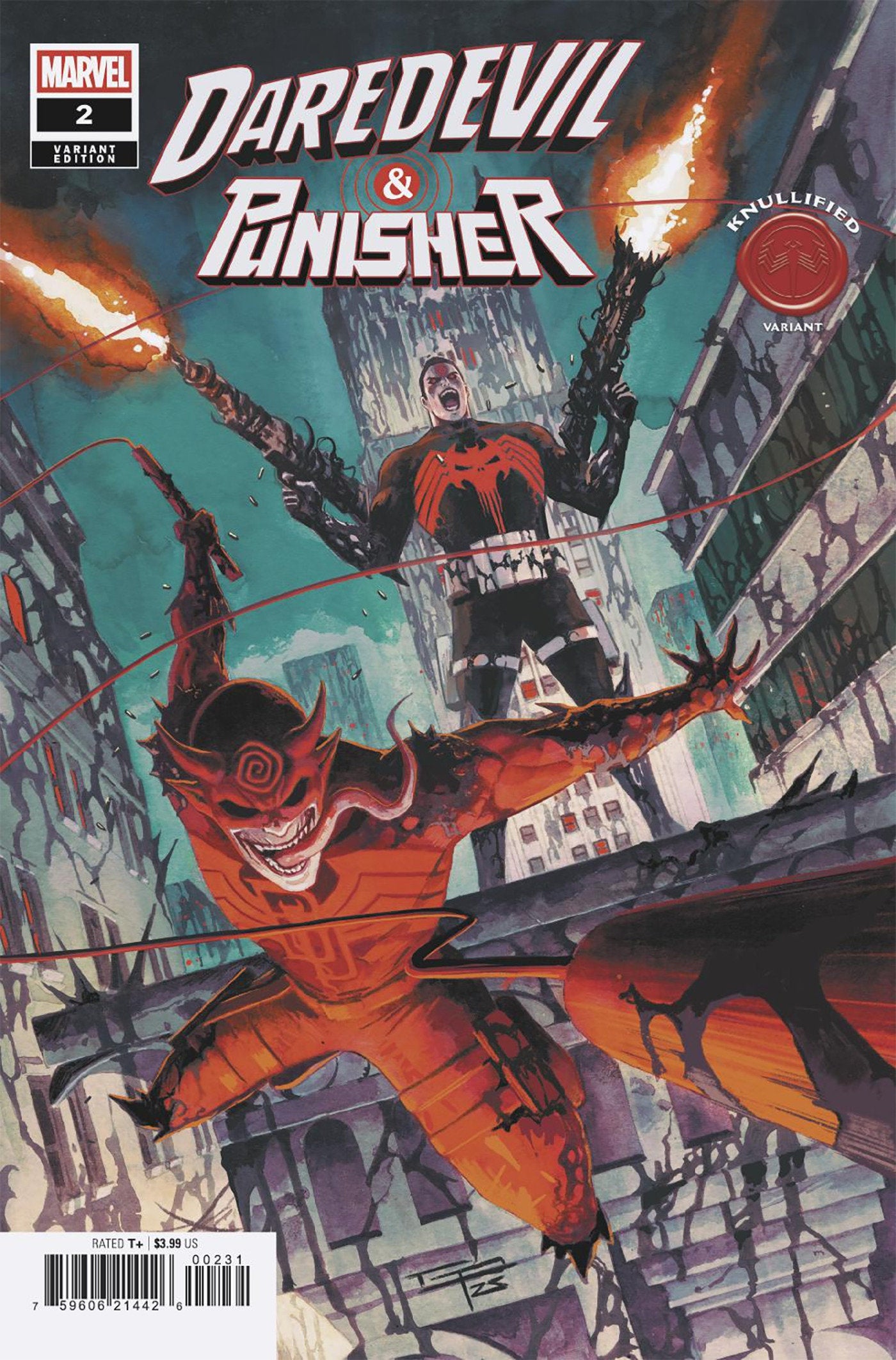 DAREDEVIL/PUNISHER: THE DEVIL'S TRIGGER #2 GERMAN PERALTA KNULLIFIED VARIANT