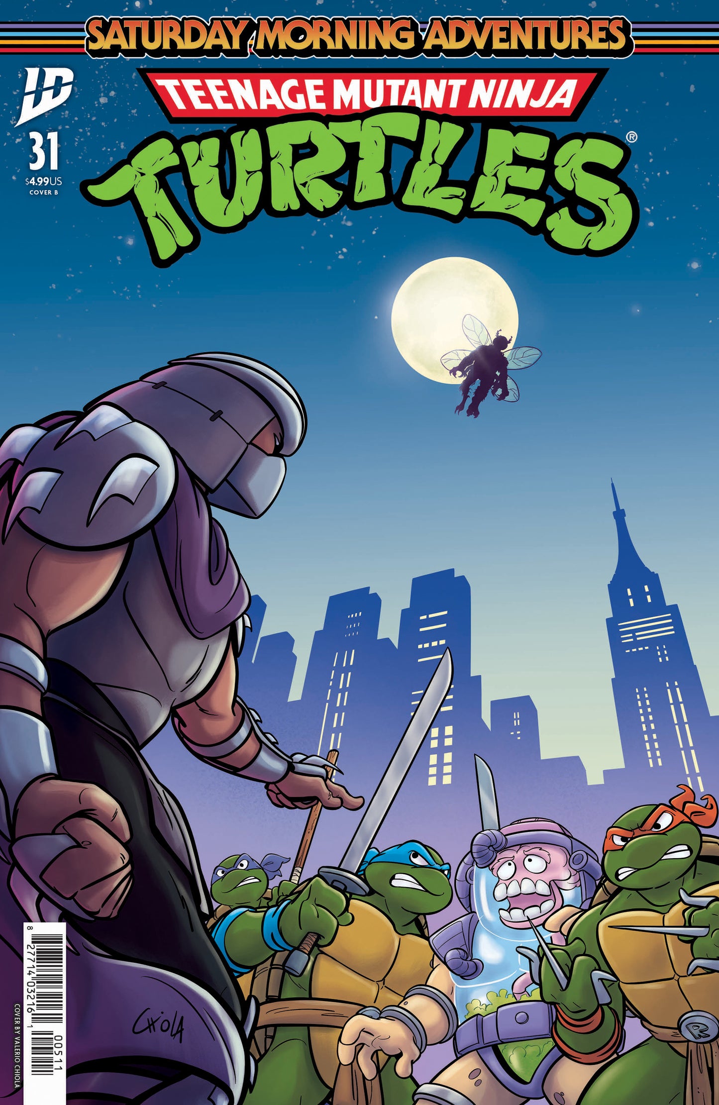 TEENAGE MUTANT NINJA TURTLES: SATURDAY MORNING ADVENTURES #31 VARIANT B (CHIOLA )