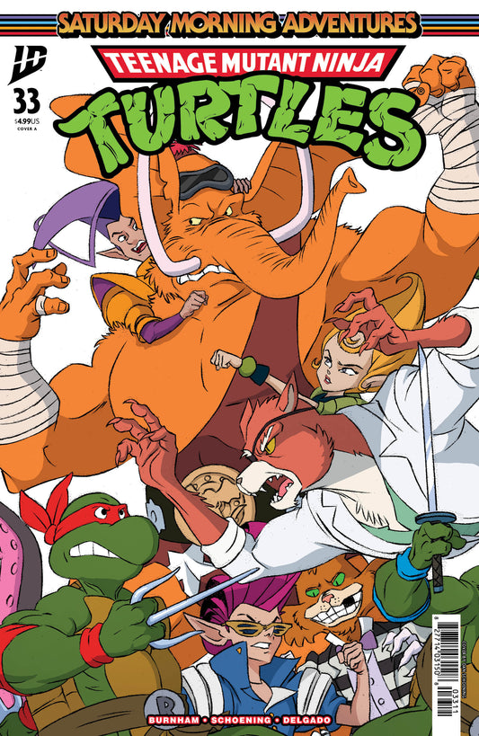 TEENAGE MUTANT NINJA TURTLES: SATURDAY MORNING ADVENTURES #33 COVER A (SCHOENING CONNECTING COVER SET)