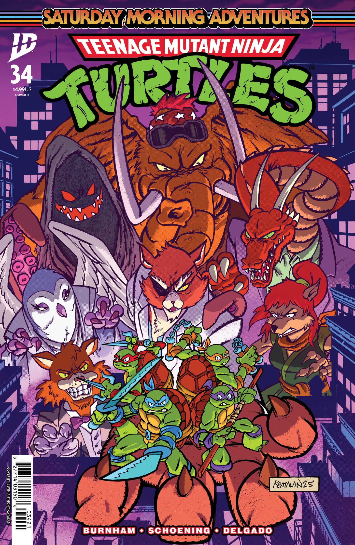 TEENAGE MUTANT NINJA TURTLES: SATURDAY MORNING ADVENTURES #34 VARIANT B (CATALAN)