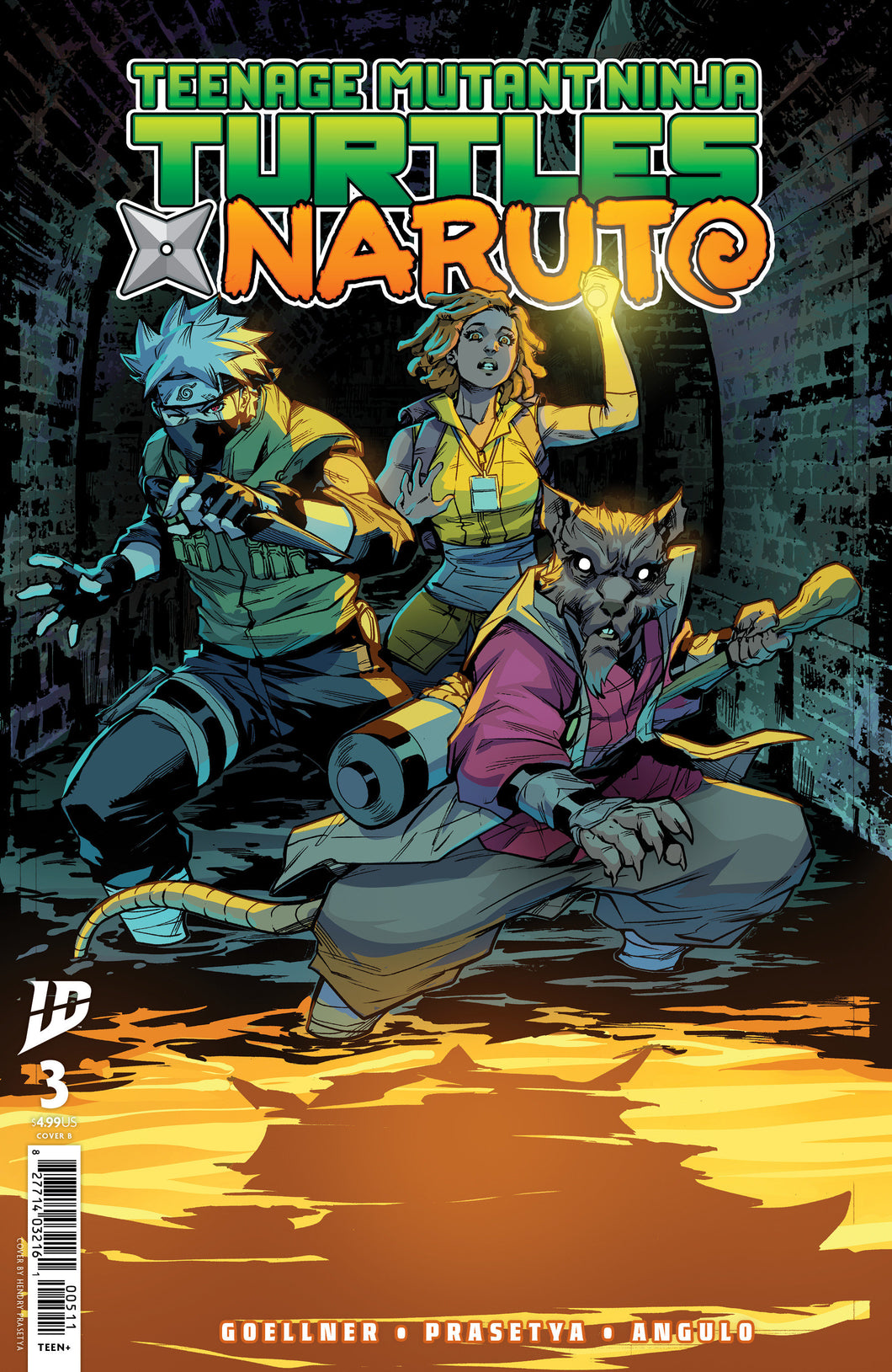 TEENAGE MUTANT NINJA TURTLES X NARUTO #3 VARIANT B (PRASETYA)