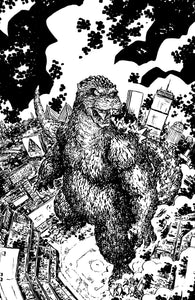 GODZILLA VS. AMERICA: BOSTON VARIANT RI (25) (LONERGAN B&W FULL ART)