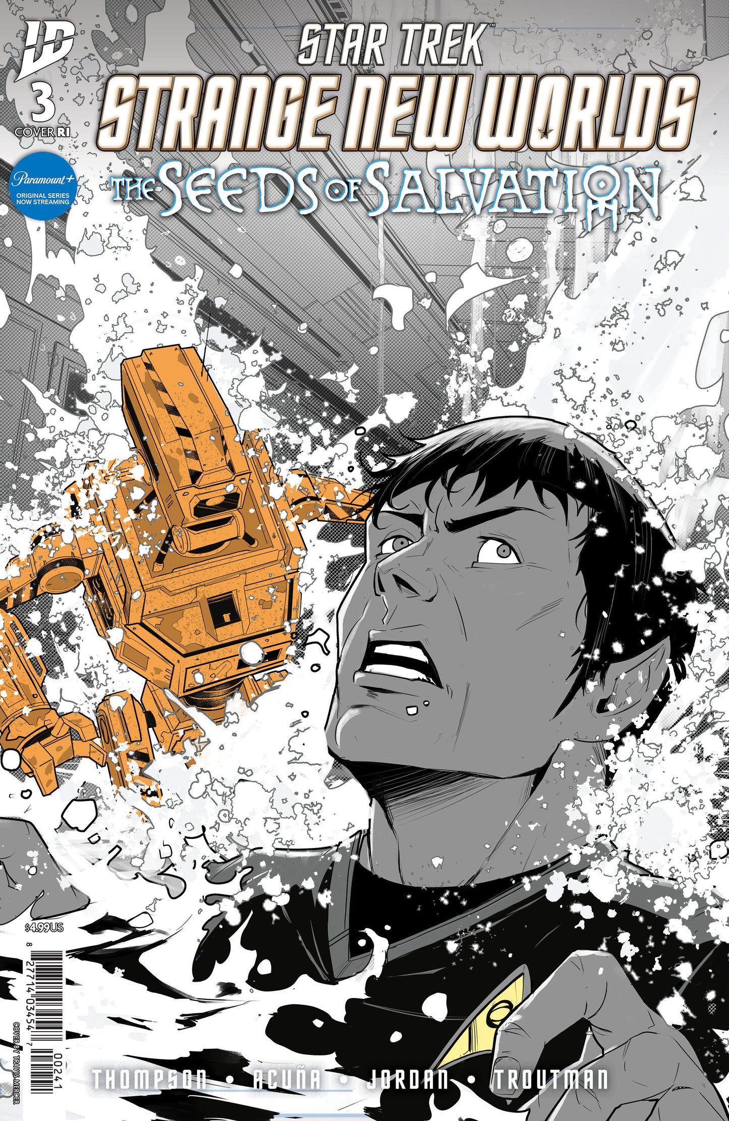 STAR TREK: STRANGE NEW WORLDS--THE SEEDS OF SALVATION #3 VARIANT RI (10) (MERCER B&W)