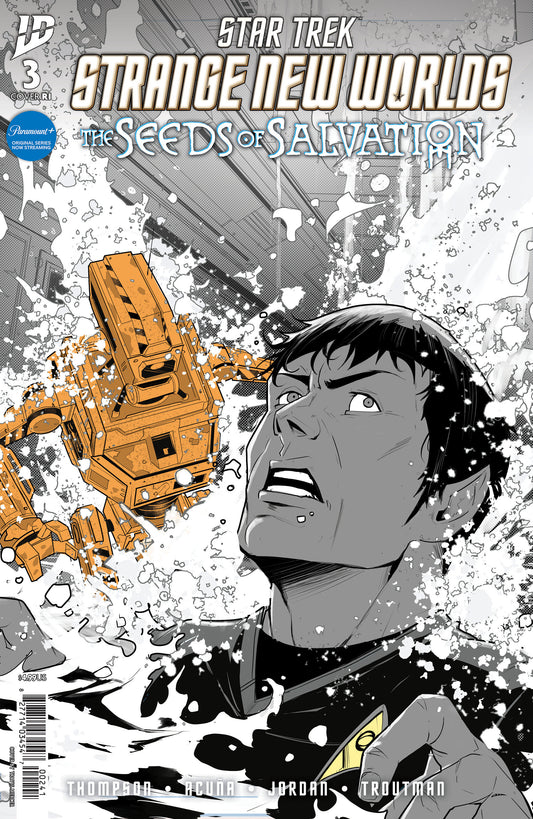 STAR TREK: STRANGE NEW WORLDS--THE SEEDS OF SALVATION #3 VARIANT RI (10) (MERCER B&W)