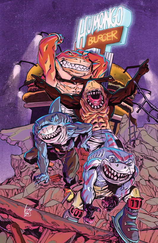 STREET SHARKS #4 VARIANT RI (25) (FEDERICI FULL ART)