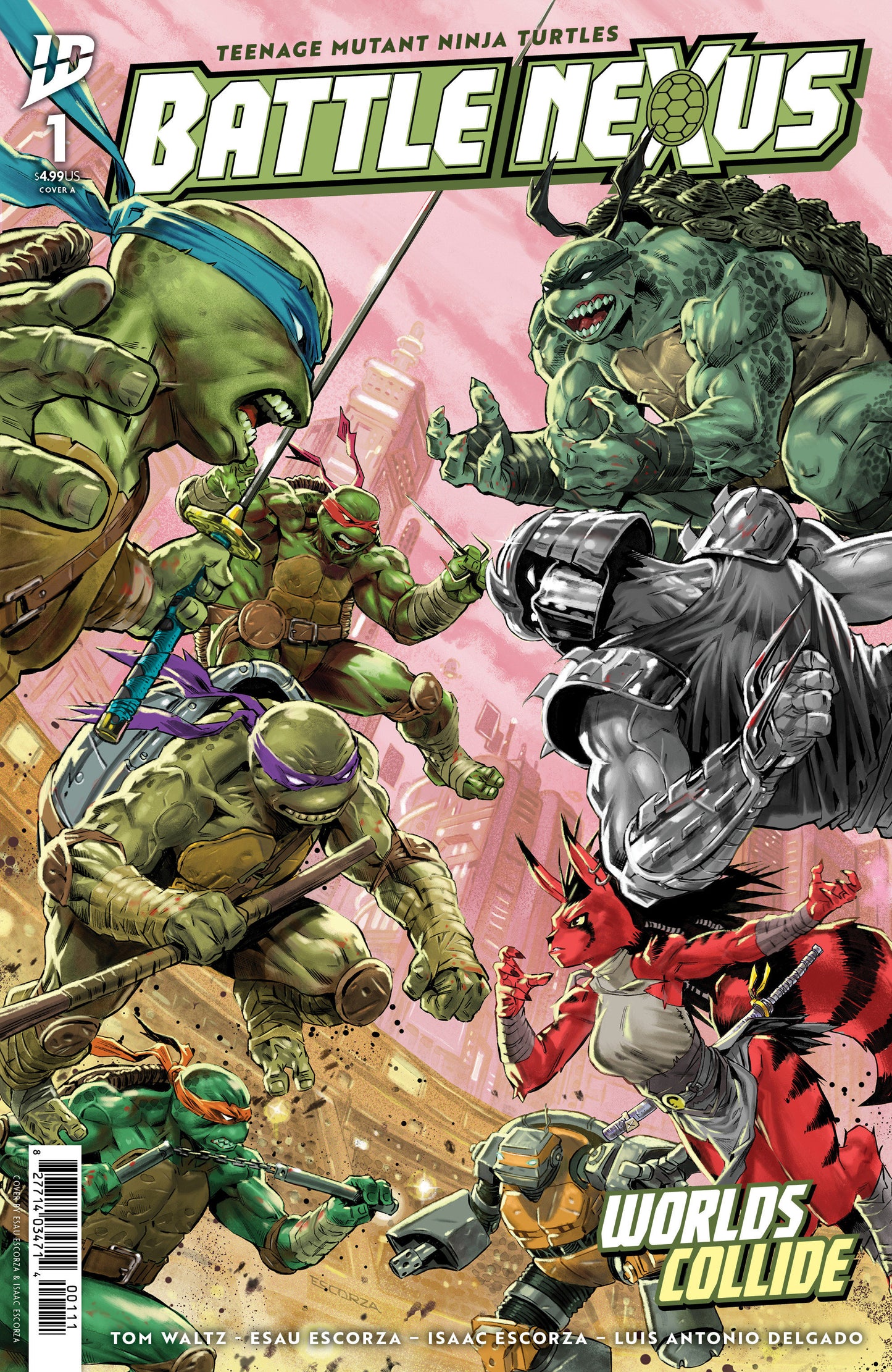 TEENAGE MUTANT NINJA TURTLES: BATTLE NEXUS #1 COVER A (ESCORZA BROTHERS)