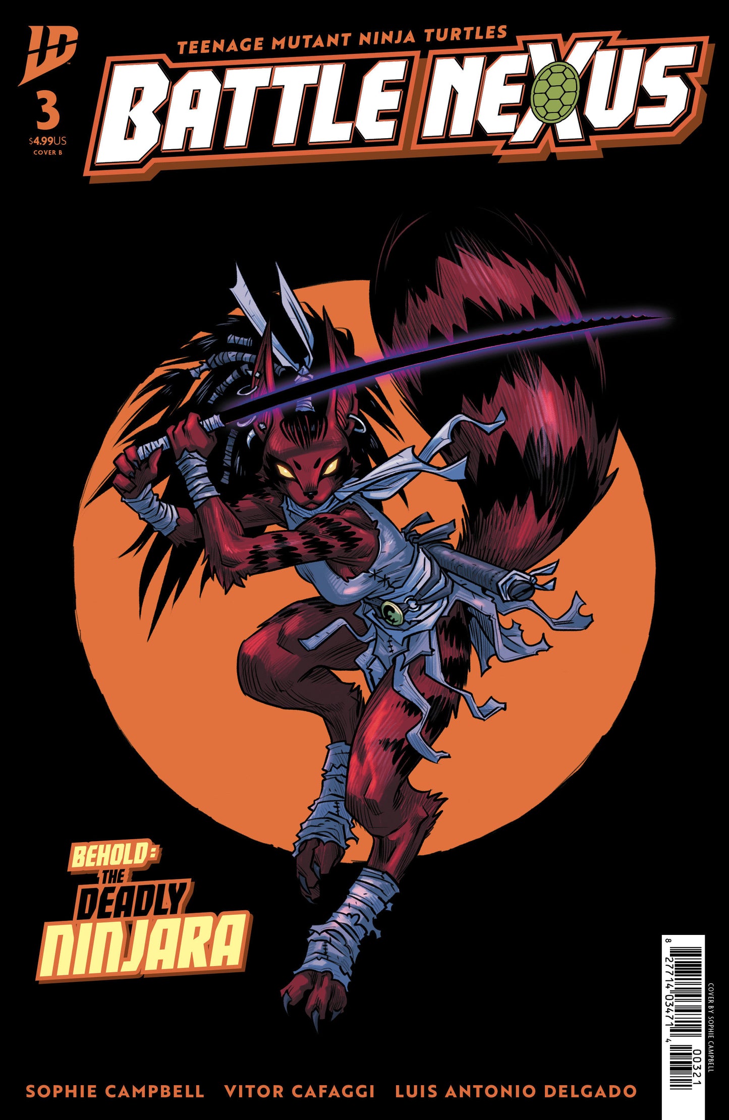 TEENAGE MUTANT NINJA TURTLES: BATTLE NEXUS #3 VARIANT B (CAMPBELL)