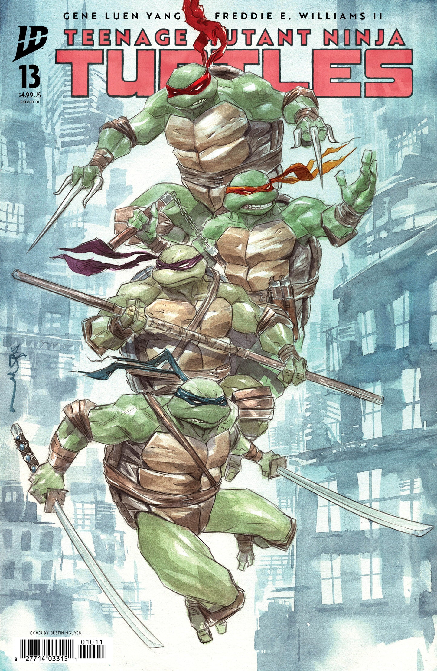 TEENAGE MUTANT NINJA TURTLES #13 VARIANT RI (100) (NGUYEN)