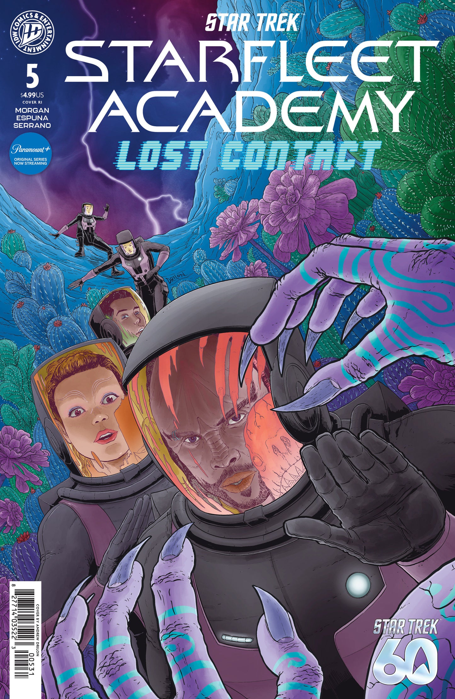STAR TREK: STARFLEET ACADEMY--LOST CONTACT #5 VARIANT RI (10) (DRILON)
