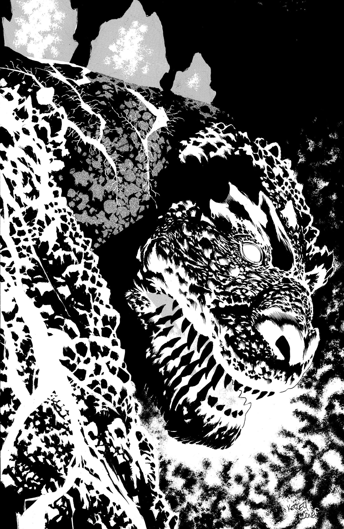 THE HORROR OF GODZILLA [KAI-SEI ERA] #1 VARIANT RI (50) (JONES B&W FULL ART)