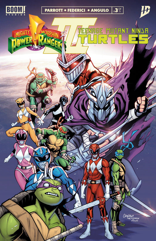 MIGHTY MORPHIN POWER RANGERS/TEENAGE MUTANT NINJA TURTLES III #3 J FOC REVEAL VARIANT (DRESSED, TBA)
