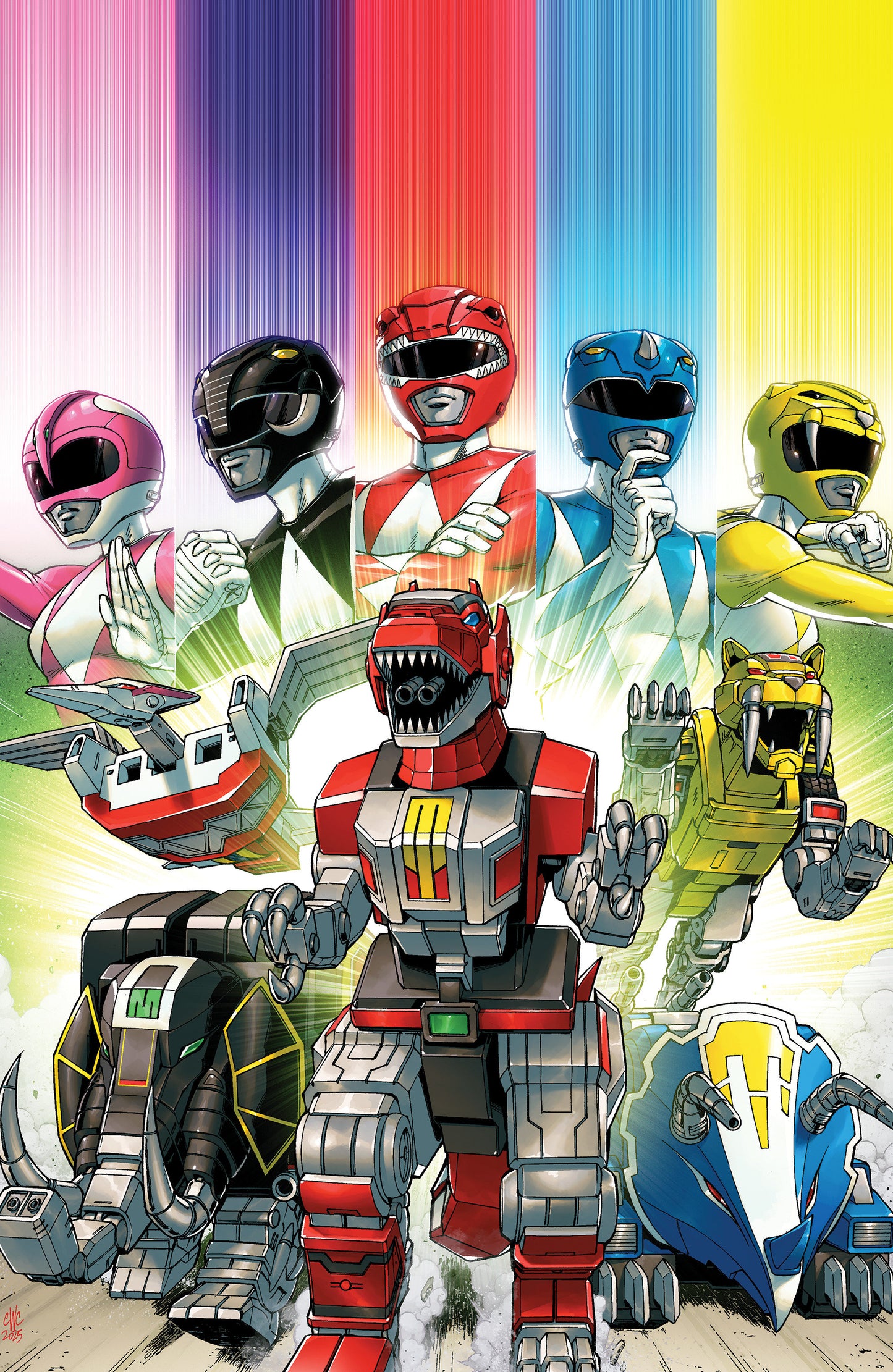 MIGHTY MORPHIN POWER RANGERS: ZORD QUEST #1 B VARIANT (DRESSED, COLLER)