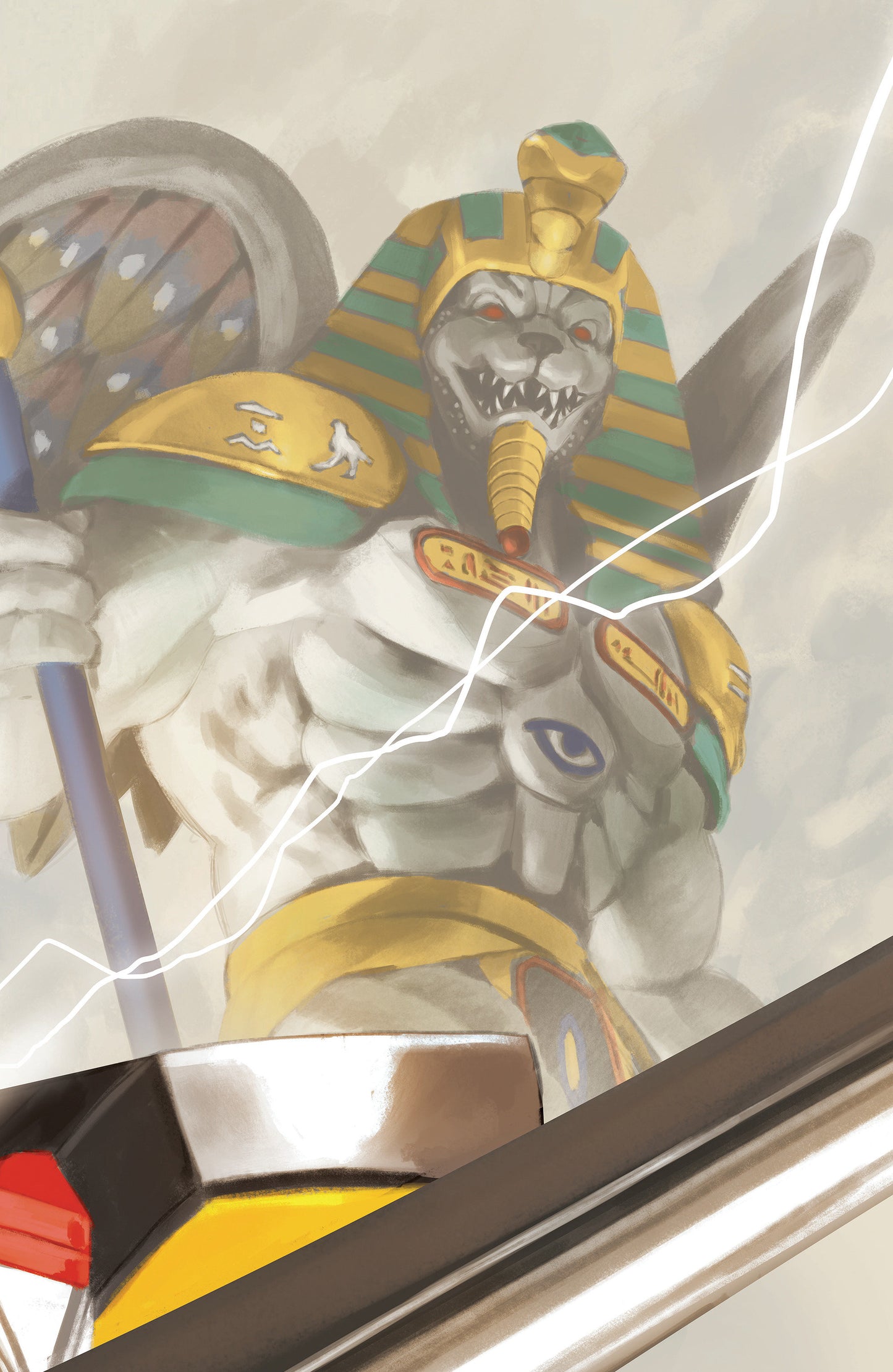 MIGHTY MORPHIN POWER RANGERS (2026) #3 C MEGAZORD CARD STOCK CONNECTING VARIANT (FULL ART, MERCADO)