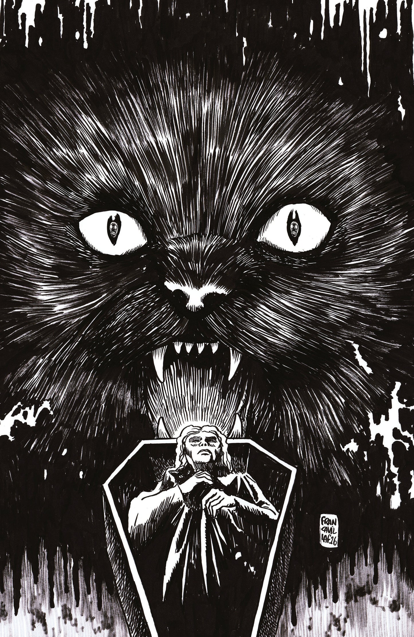 STUFF OF NIGHTMARES: THE CAT IN THE COFFIN #1 I UNLIMITED VARIANT (FULL ART, FRANCAVILLA)