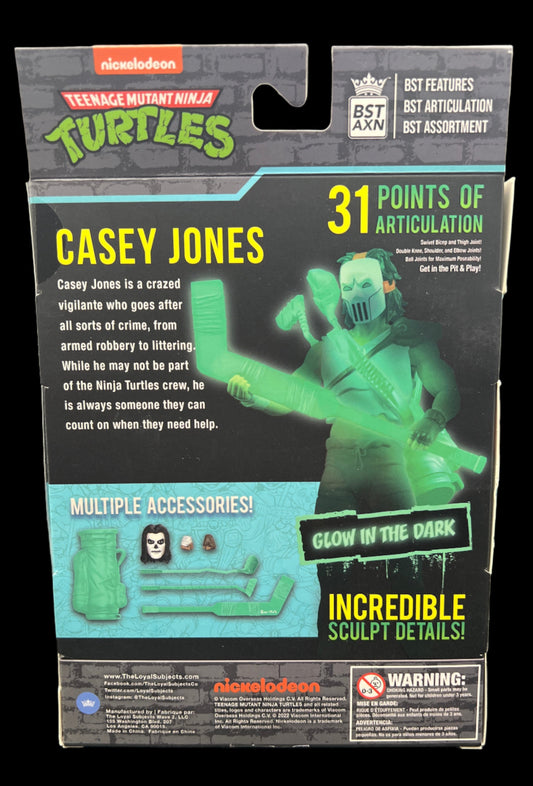 BST AXN TMNT Casey Jones Skull Face Glow-in-the-Dark San Diego Comic-Con 2022 PX