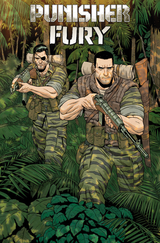 PUNISHER & FURY MAX BY GARTH ENNIS OMNIBUS VARIANT JACEN BURROWS COVER [DM ONLY]