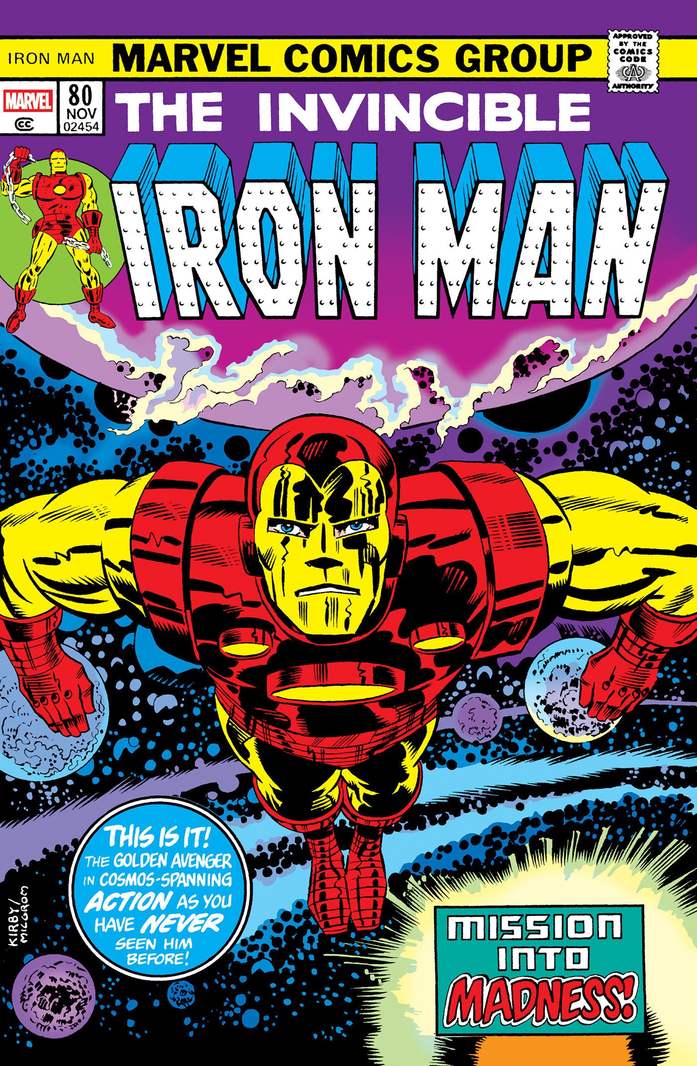 THE INVINCIBLE IRON MAN OMNIBUS VOL. 4 JACK KIRBY COVER [DM ONLY]