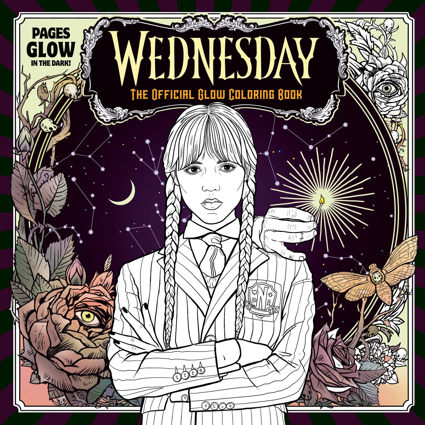 WEDNESDAY OFFICIAL GLOW COLORING BOOK