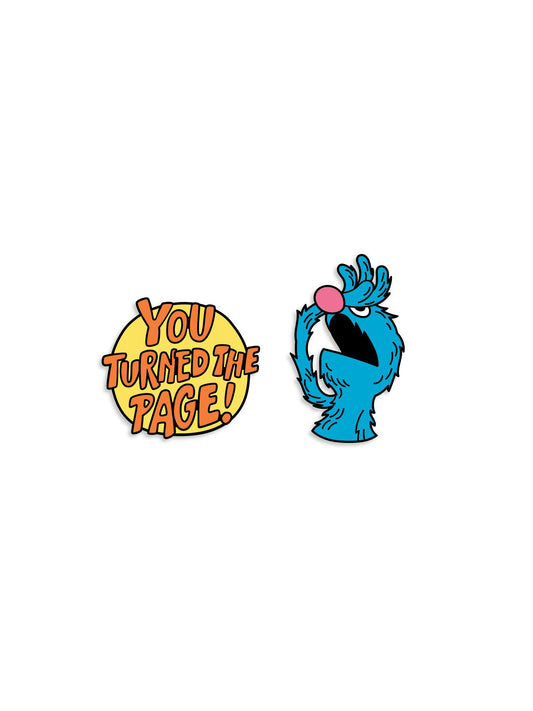 SESAME STREET: THE MONSTER AT THE END OF THIS BOOK ENAMEL PIN SET - PIN SET OF 2